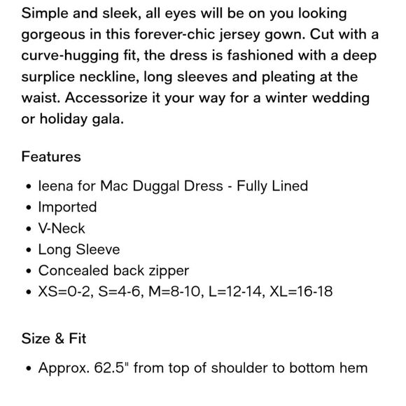 Mac Duggal Gown Style 26573 Size 12 - Picture 3 of 10